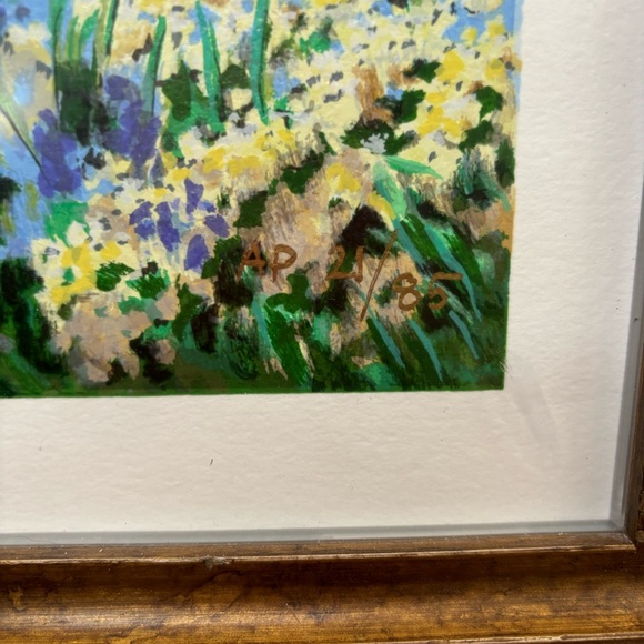 Hollyhock Reflections Schaefer Miles signed Print - Picture 5 of 10